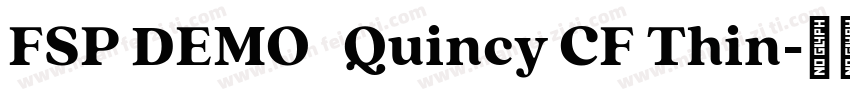 FSP DEMO   Quincy CF Thin字体转换